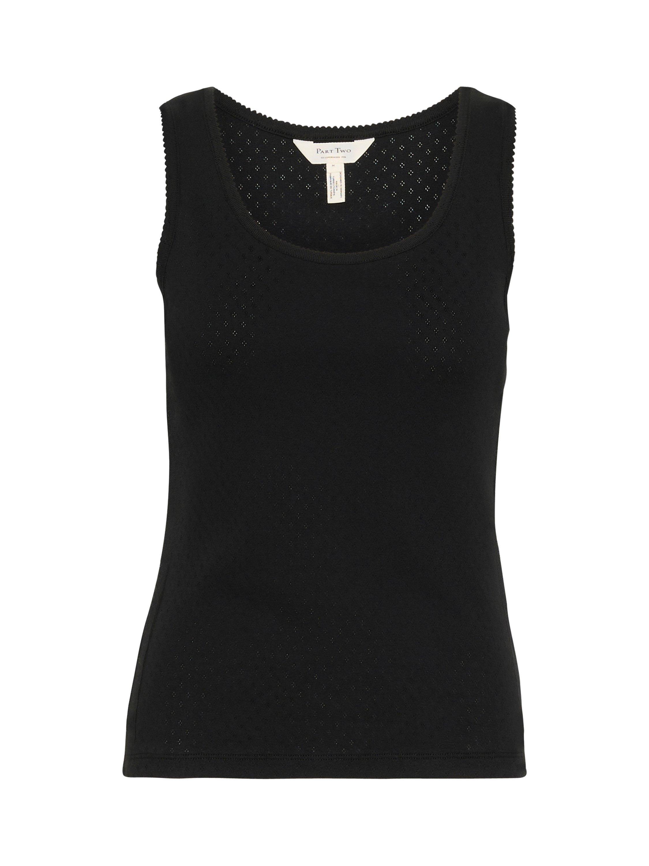 Product image 5 of 6, which shows Part Two Juliannes Sleeveless Tank Top, Black, S