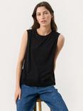 Part Two Tinemarie Silk Blend Sleeveless Round Neck Blouse