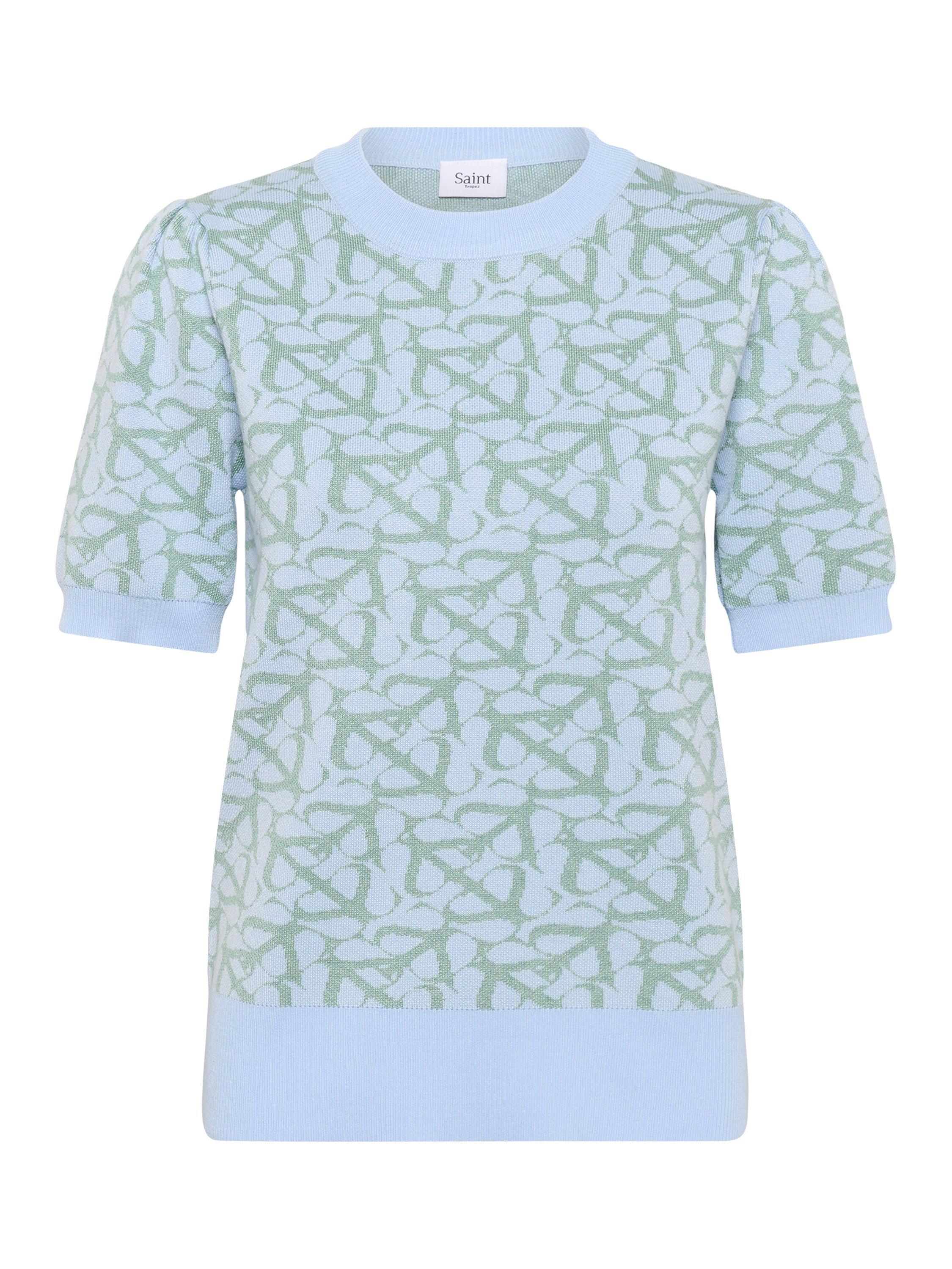 Product image 5 of 6, which shows Saint Tropez Zico Short Sleeve Pullover , Blue/Multi, XXL