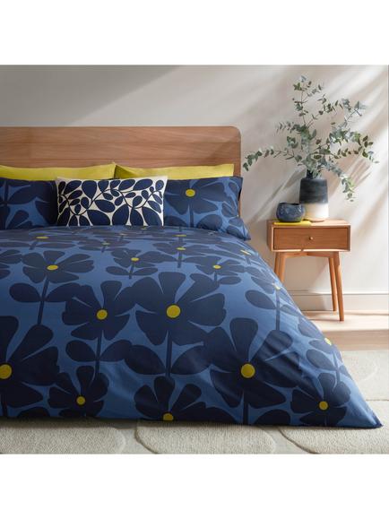 Orla Kiely Wildflower Duvet Cover Set, Blue