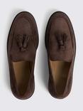 Moss Finchley Suede Tassel  Loafers, Brown