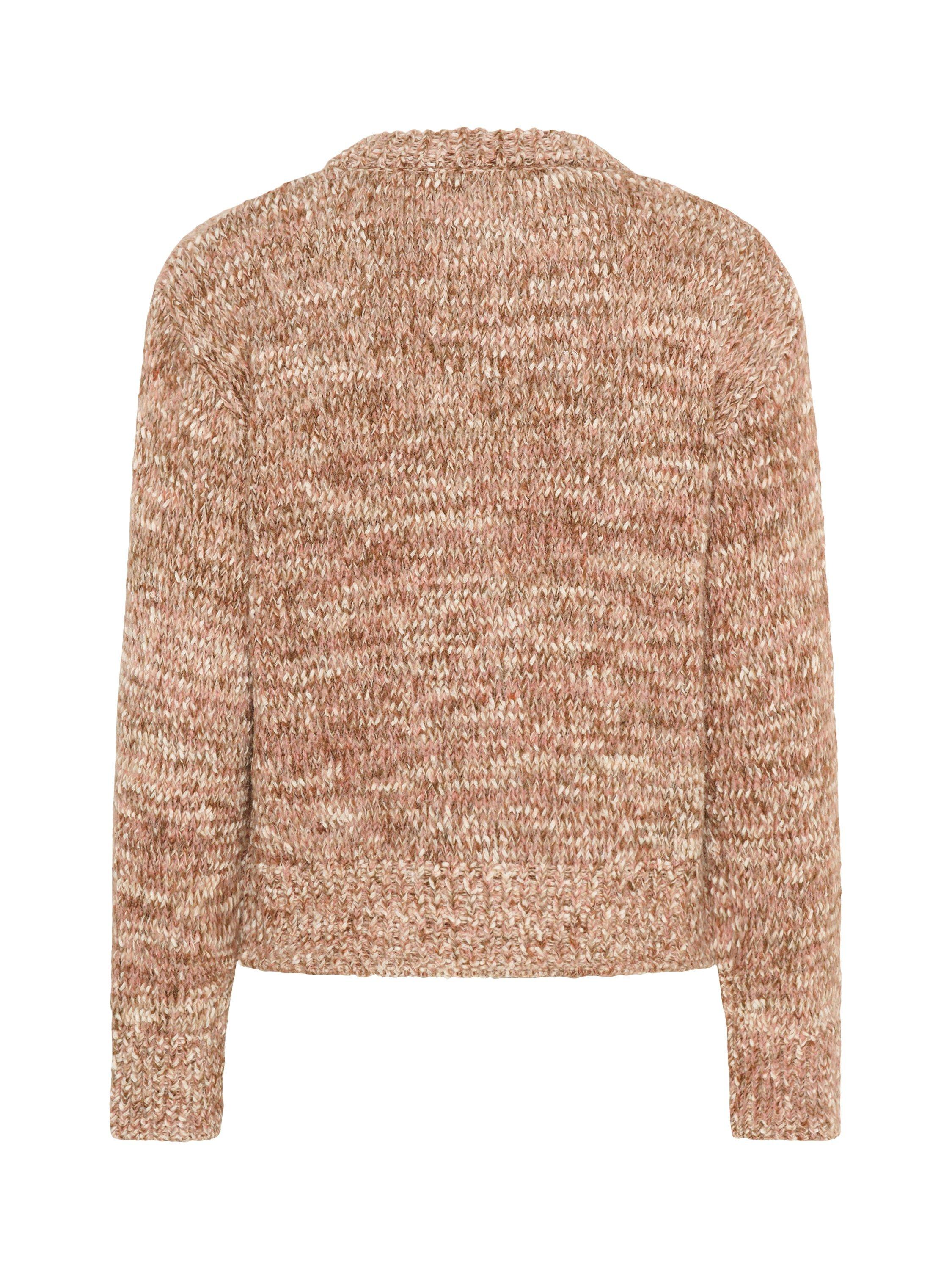 Product image 6 of 6, which shows Soaked In Luxury SLMacawi Long Sleeve Buttoned Wool Blend Cardigan, Mid Brown, XS