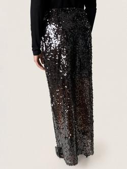 Soaked In Luxury SLCochella Sequin Maxi Skirt - view 2, Mid Brown