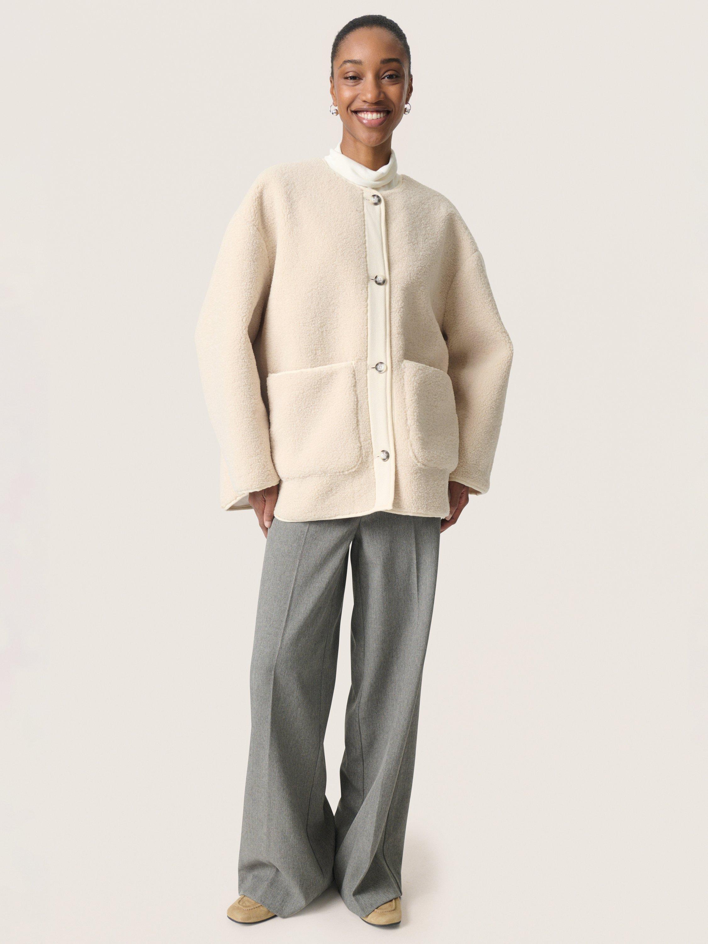 Product image 3 of 6, which shows Soaked In Luxury Thalassa Fleece Jacket, Ancient Scroll, XS