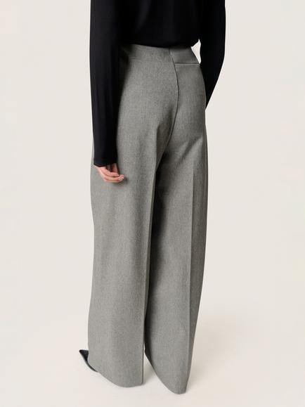 Soaked In Luxury Lilu Corinne Wide Leg Trousers - view 2, Mid Grey