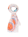 chesca Illustrated Circles Scarf