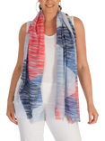 chesca Geometric Sketched Print Scarf