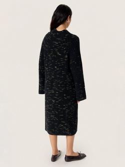 Soaked In Luxury SLLiora Long Sleeved Knitted Midi Dress - view 2, Black