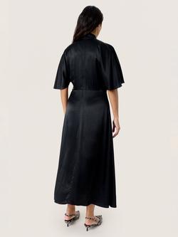 Soaked In Luxury SLRiyan Miria High Neck Flared Midi Dress - view 2, Black