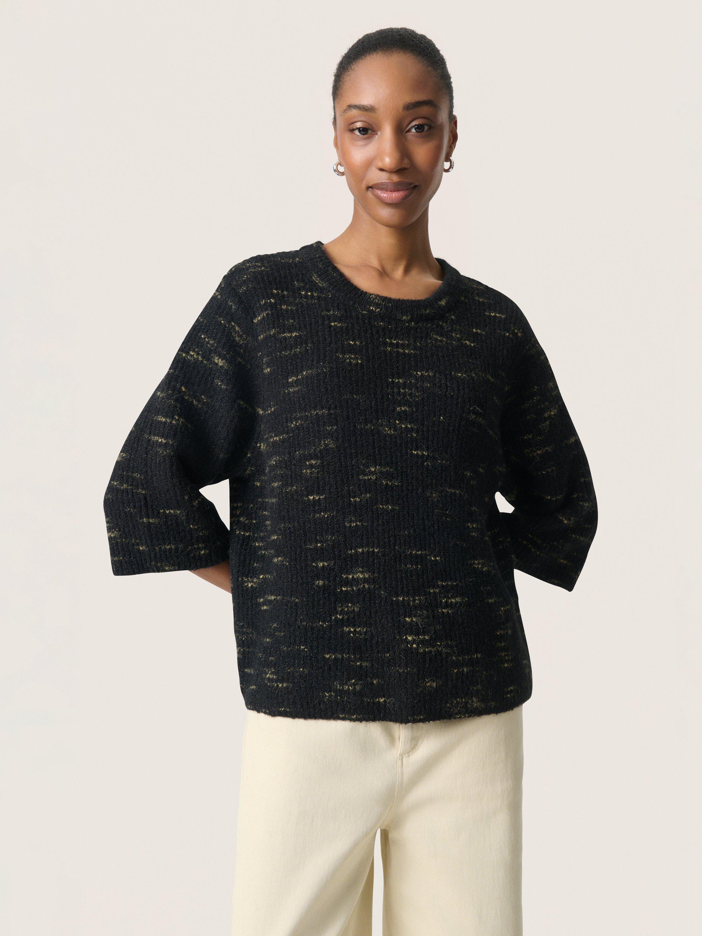 Product image 1 of 6, which shows Soaked In Luxury Liora Jumper, Black, S