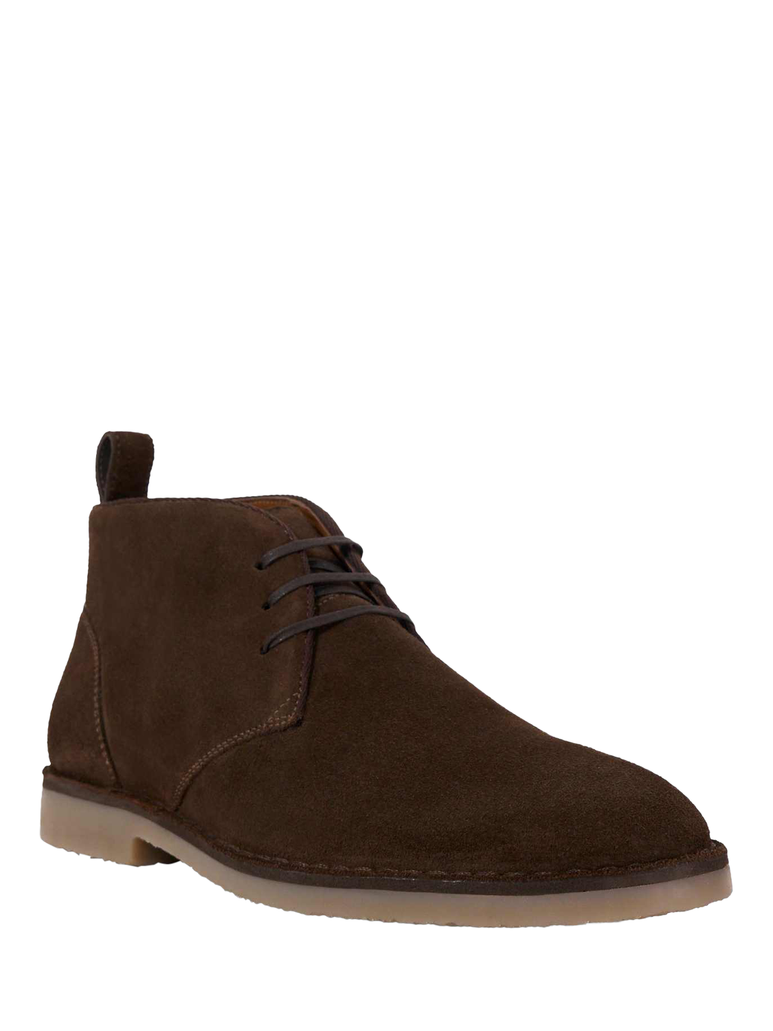 Product image 2 of 5, which shows Dune London Cashed Suede Chukka Boots, Brown, 6|6.5
