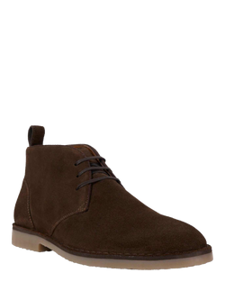 Dune London Cashed Suede Chukka Boots - view 2, Brown