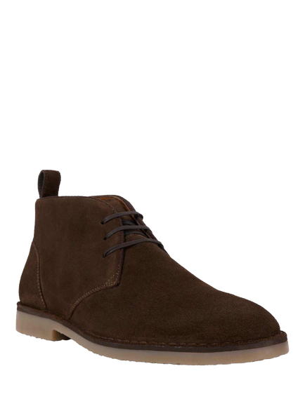 Dune London Cashed Suede Chukka Boots - view 2, Brown