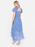 Anaya With Love Faux Wrap Bodice Floral Ruffle Midaxi Dress