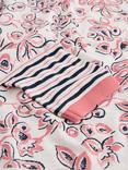 White Stuff Clara Floral Jersey Top, Ivory/Pink