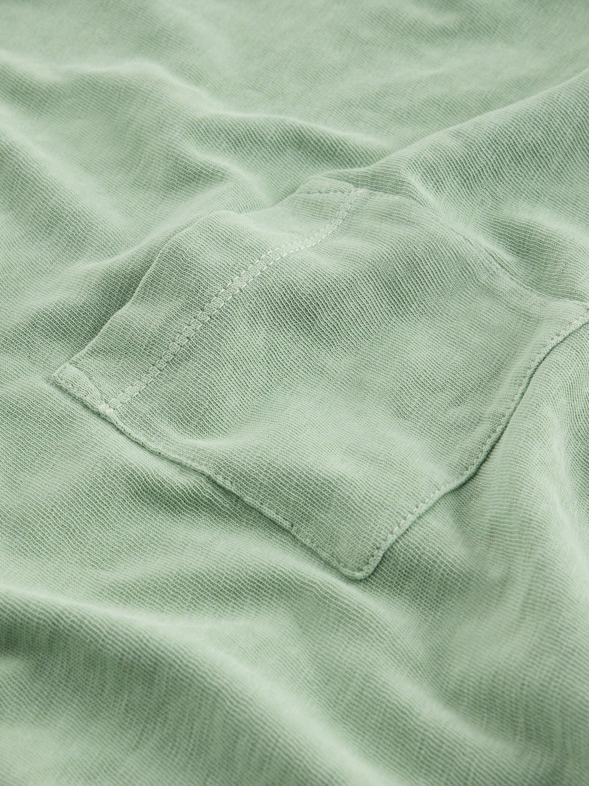 Product image 6 of 6, which shows White Stuff Demi Cotton Top, Mid Green, 6