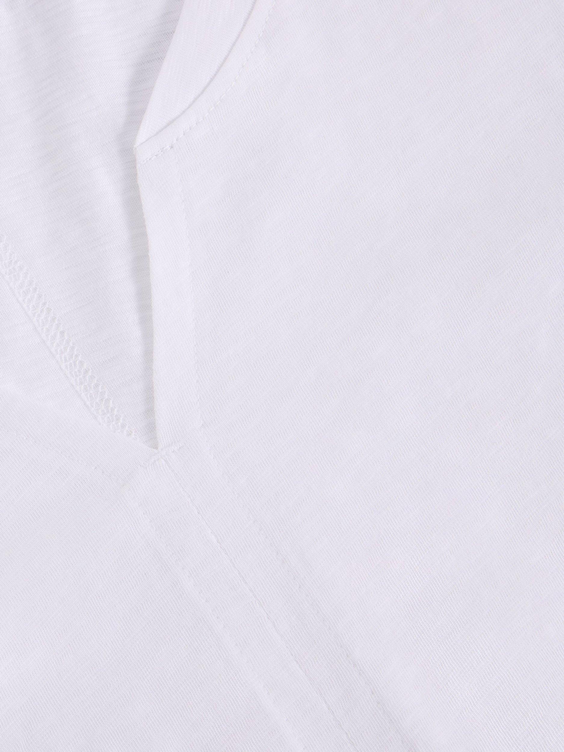 Product image 6 of 6, which shows White Stuff Nelly Cotton T-Shirt, Bril White, 6