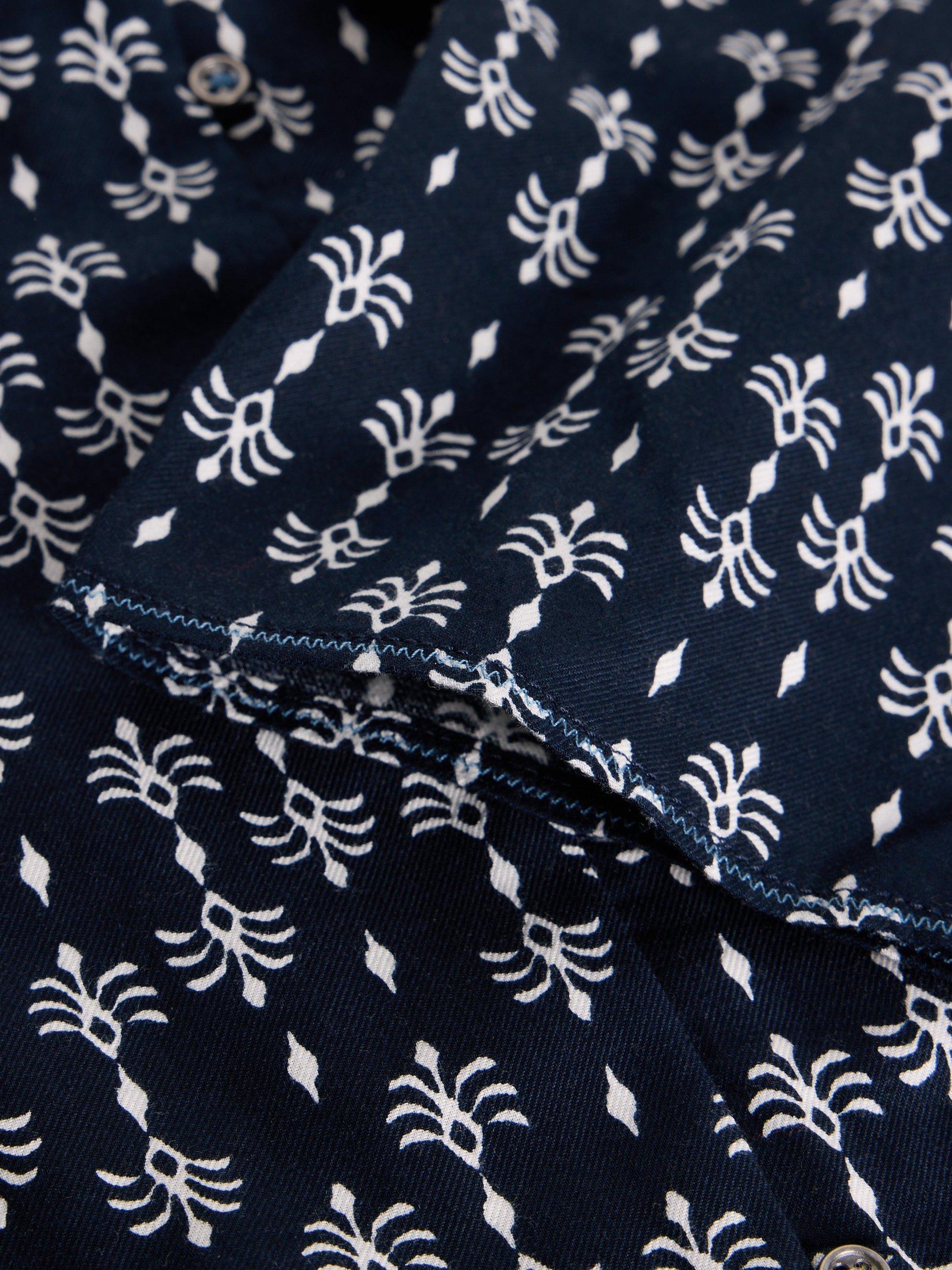 Product image 6 of 6, which shows White Stuff Rae Cotton Top, Navy/Multi, 6