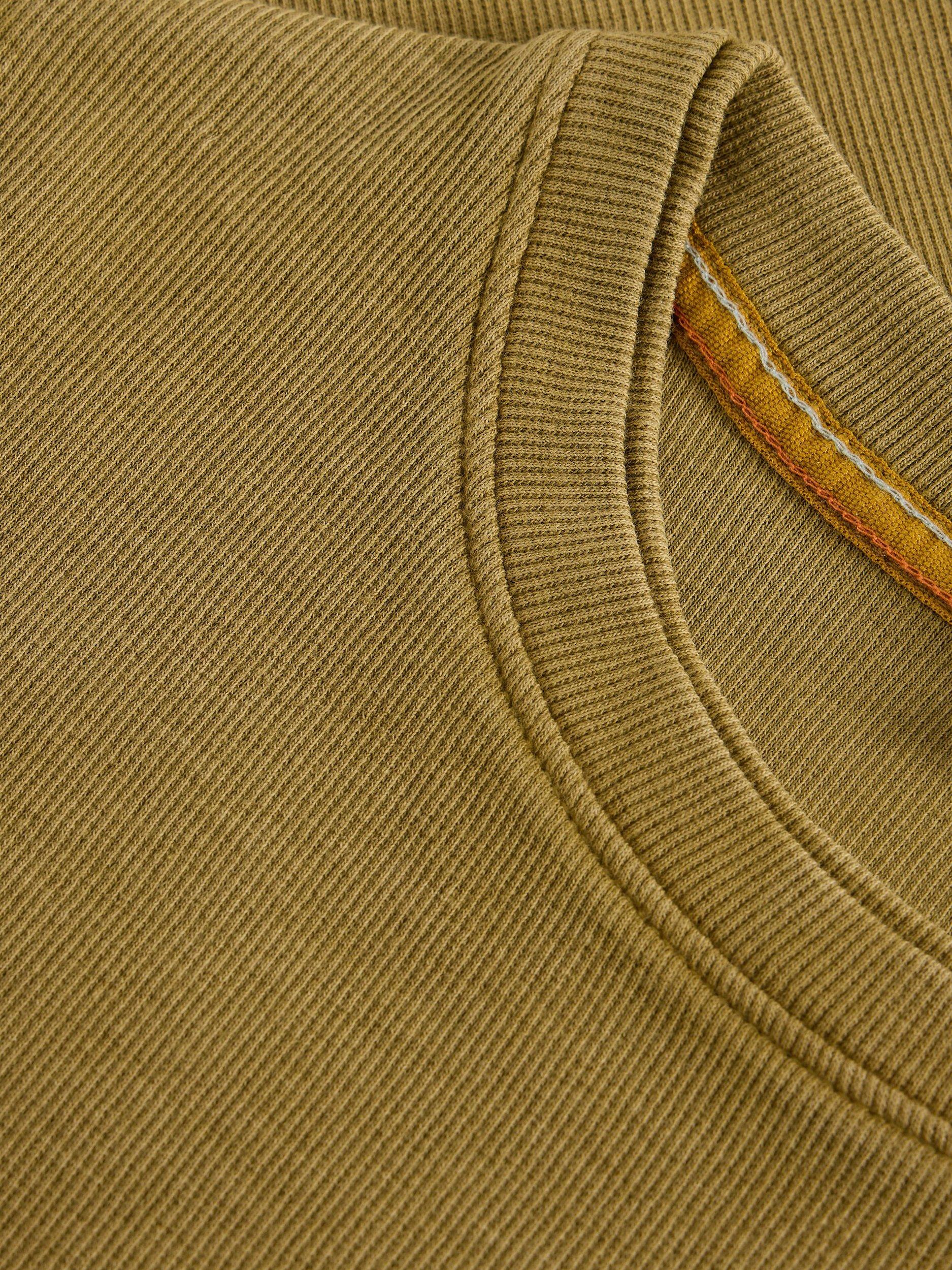 Product image 6 of 6, which shows White Stuff Sadie Ribbed Long Sleeve Top, Khaki Green, 14