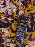 White Stuff Annie Leaves Jersey Shirt, Navy/Multi
