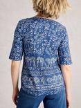 White Stuff Weaver Geometric Top, Blue