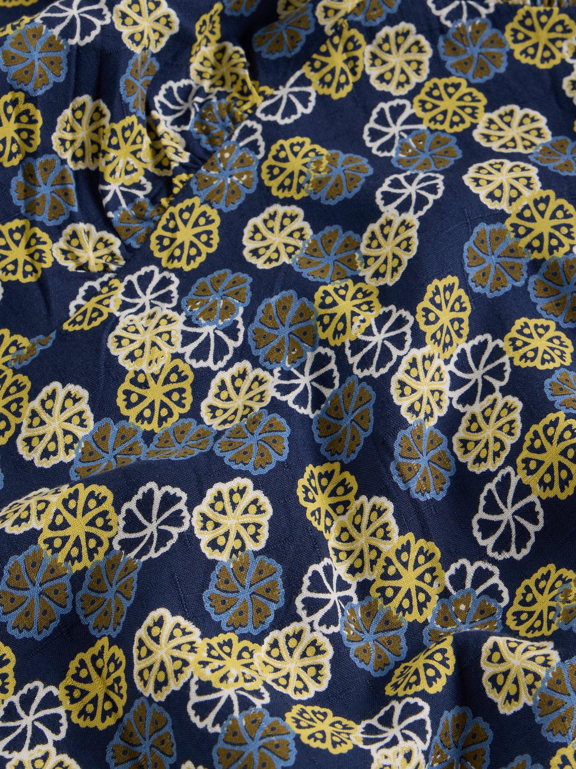 Product image 6 of 6, which shows White Stuff Frances Floral V-Neck Dress, Navy/Multi, 8