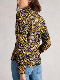 White Stuff Annie Cotton Shirt - view 2, Yellow/Multi