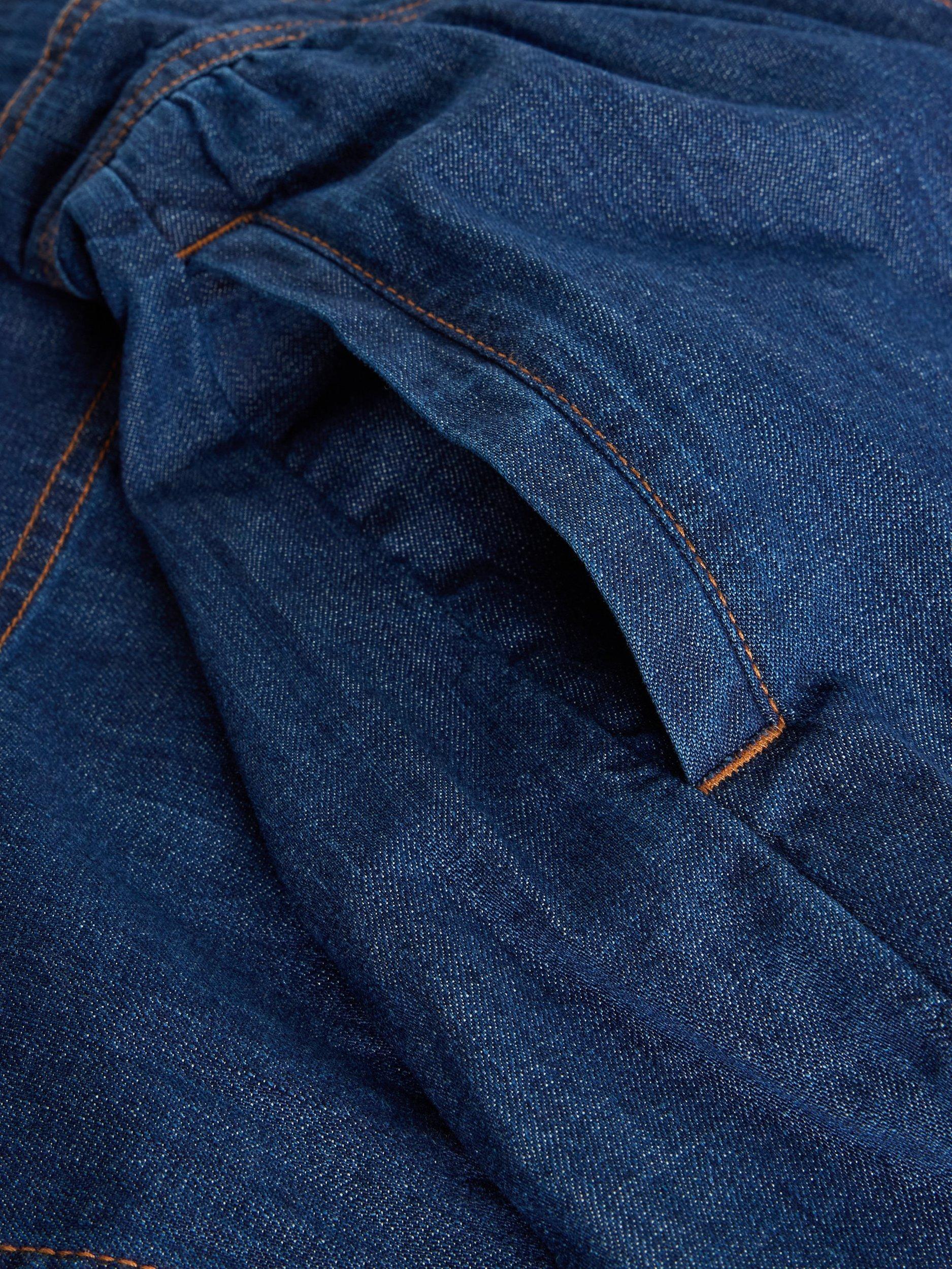 Product image 6 of 6, which shows White Stuff Leo Denim Midi Skirt, Dark Blue, 20