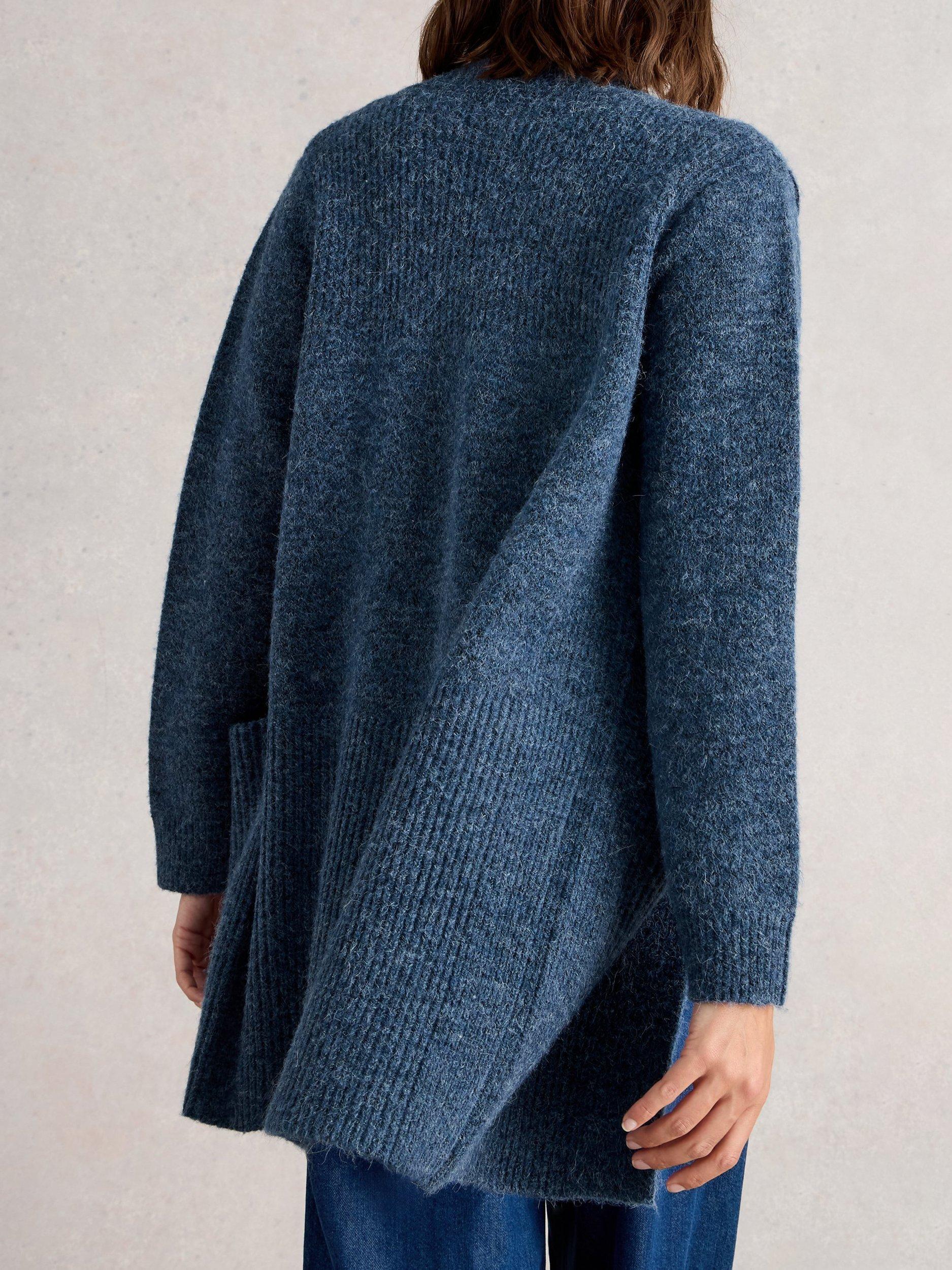 Product image 2 of 6, which shows White Stuff Erin Longline Cardigan, Dk Blue, S