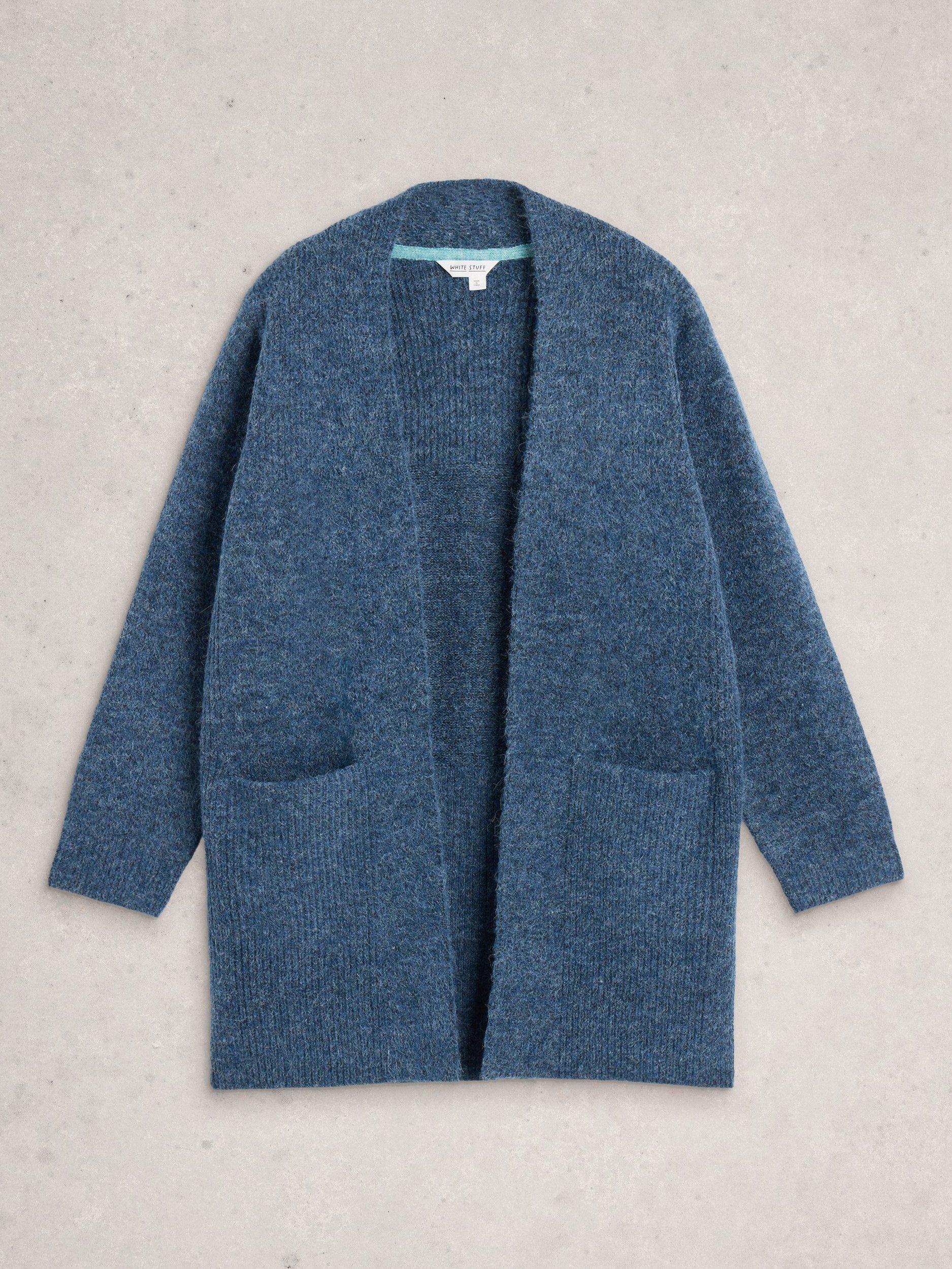 Product image 5 of 6, which shows White Stuff Erin Longline Cardigan, Dk Blue, S