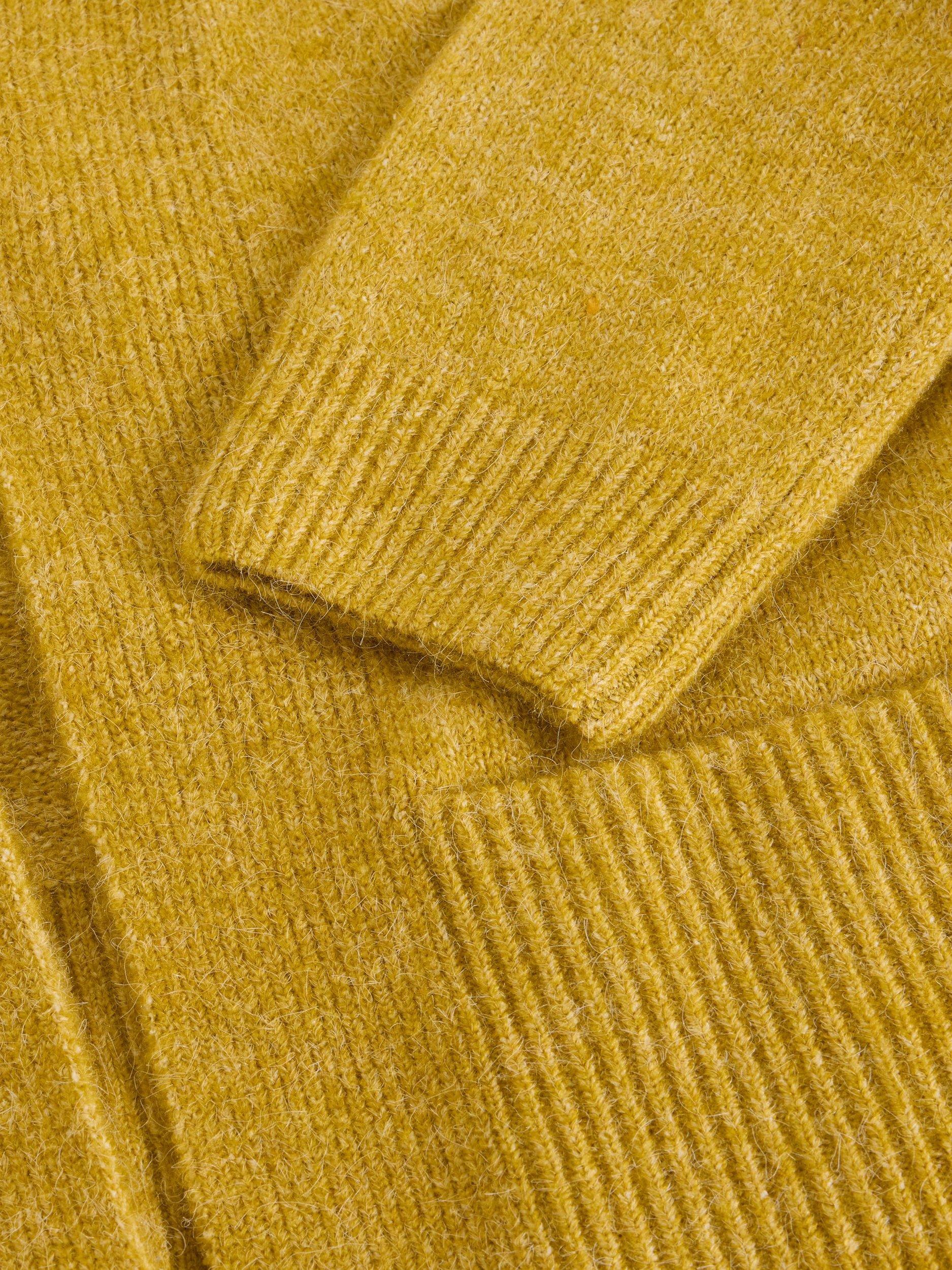 Product image 6 of 6, which shows White Stuff Erin Longline Cardigan, Yellow, S