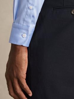 Reiss Remote Cotton Regular Fit Shirt, Mid Blue - view 2, Mid Blue