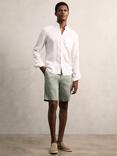 Reiss Wicket Cotton Blend Chino Shorts, Pistachio
