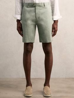 Reiss Wicket Cotton Blend Chino Shorts, Pistachio - view 2, Pistachio