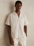 Reiss Easton Stripe Cotton Blend Shirt
