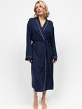 Cyberjammies Bonnie Jersey Midi Dressing Gown, Navy