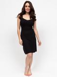 Cyberjammies Bonnie Hidden Support Strappy Nightdress, Black