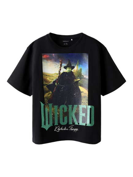 NAME IT Kids' Wicked T-Shirt, Black, Black