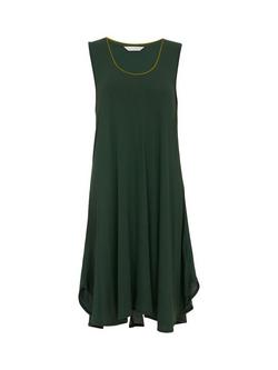 Cyberjammies Jersey Sleeveless Swing Nightdress, Olive - view 2, Olive