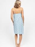 Cyberjammies Madelyn Geometric Short Nightdress, Light Blue/Multi