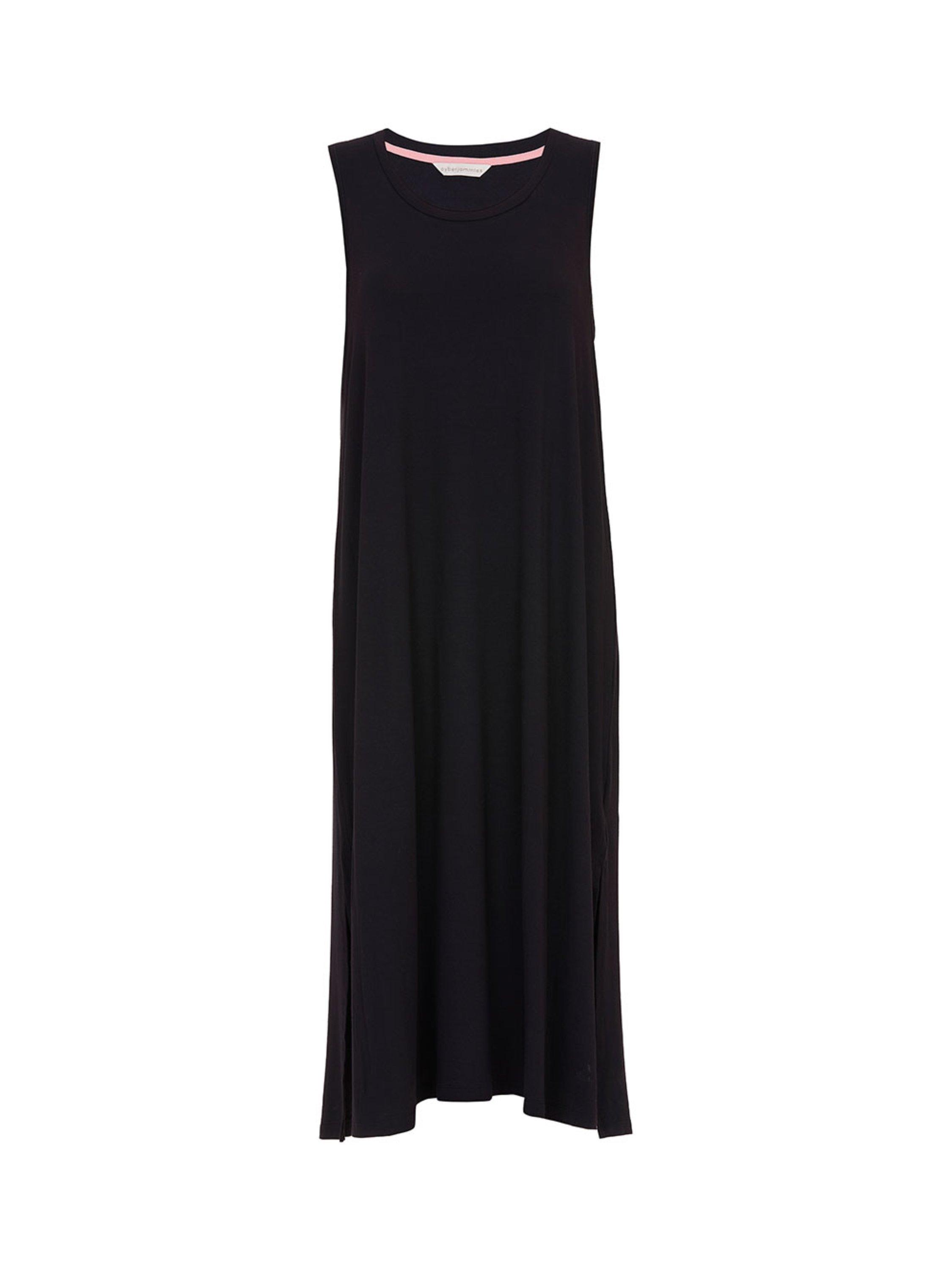 Product image 3 of 3, which shows Cyberjammies Bonnie Jersey Long Nightdress, Black, 6