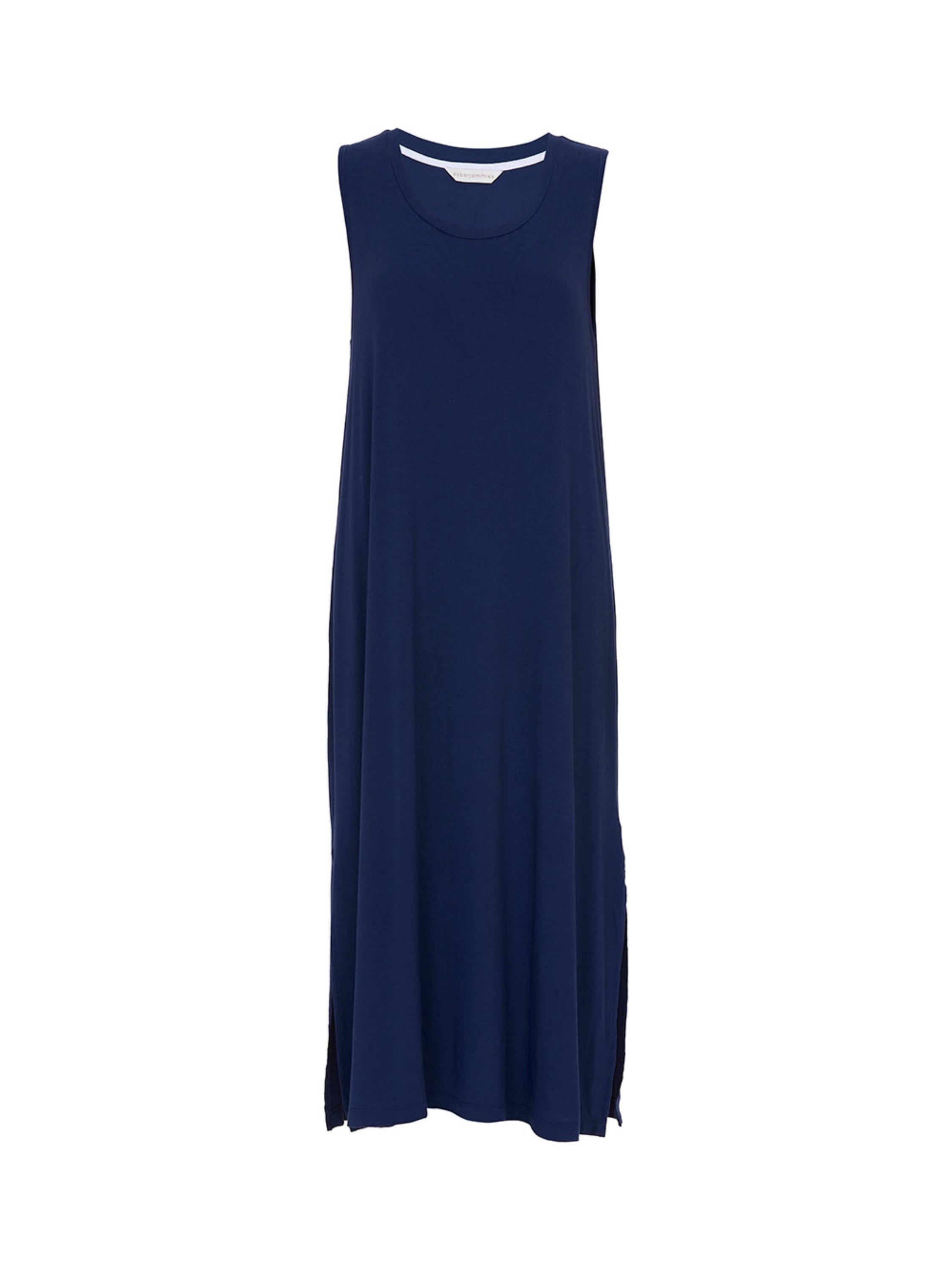Product image 4 of 4, which shows Cyberjammies Marina Jersey Maxi Nightdress, Navy, 6