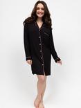 Cyberjammies Bonnie Jersey Long Sleeve Nightshirt, Black