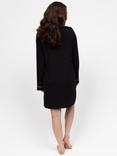 Cyberjammies Bonnie Jersey Long Sleeve Nightshirt, Black