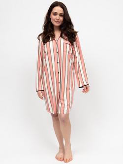 Cyberjammies Bonnie Stripe Nightshirt, Pink/Multi, Pink/Multi