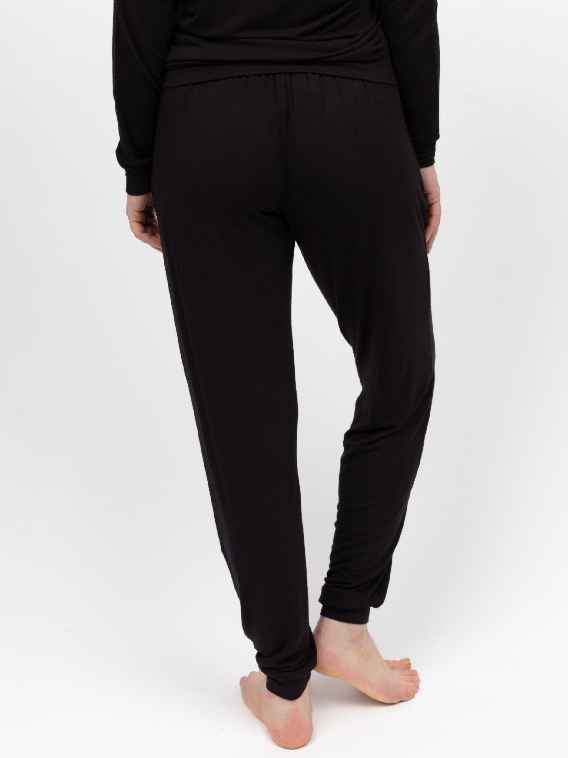 Product image 2 of 4, which shows Cyberjammies Bonnie Jersey Pyjama Bottoms, Black, 6