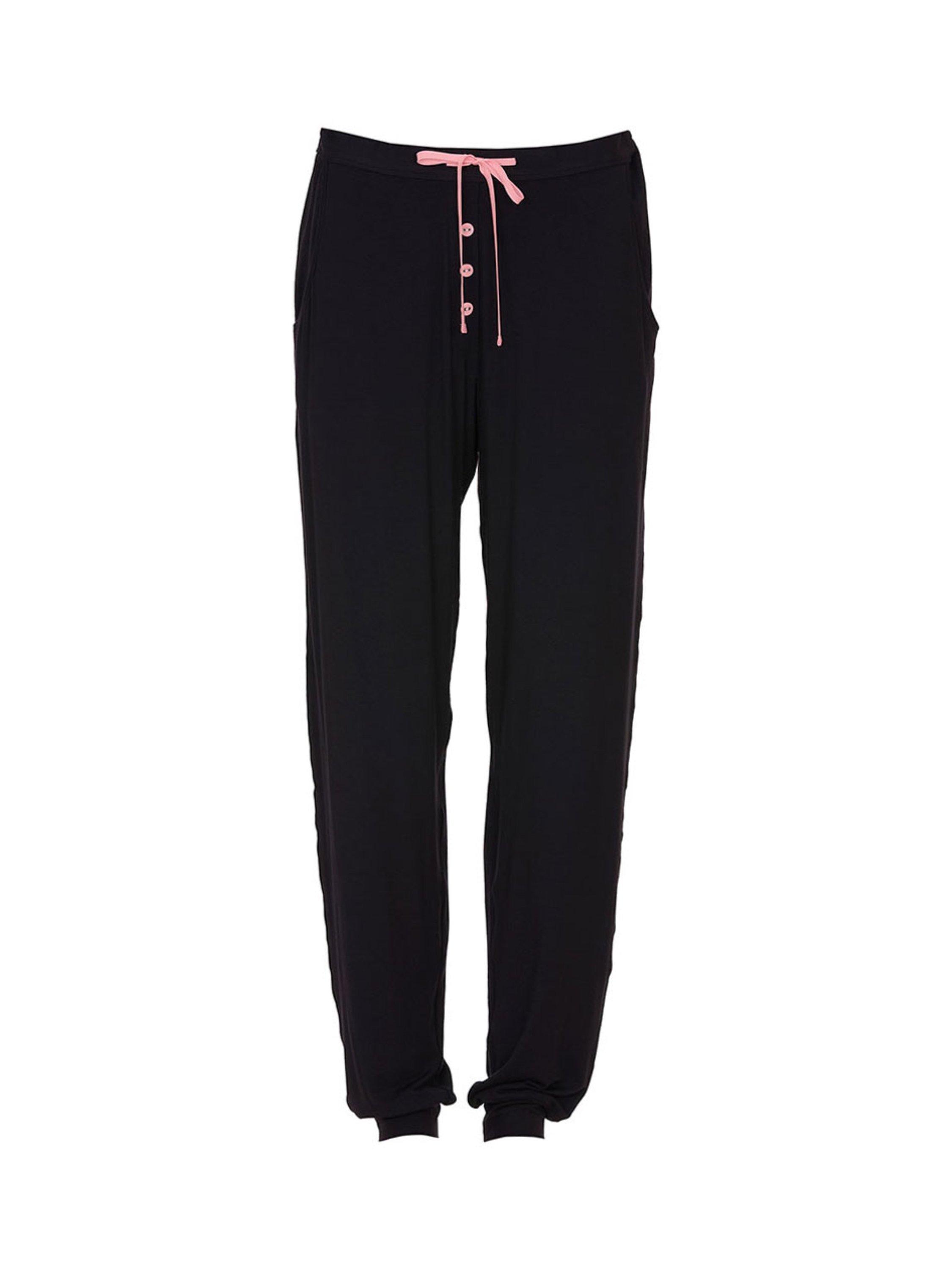Product image 4 of 4, which shows Cyberjammies Bonnie Jersey Pyjama Bottoms, Black, 6