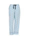 Cyberjammies Geometric Print Cotton Blend Pyjama Bottoms, Light Blue
