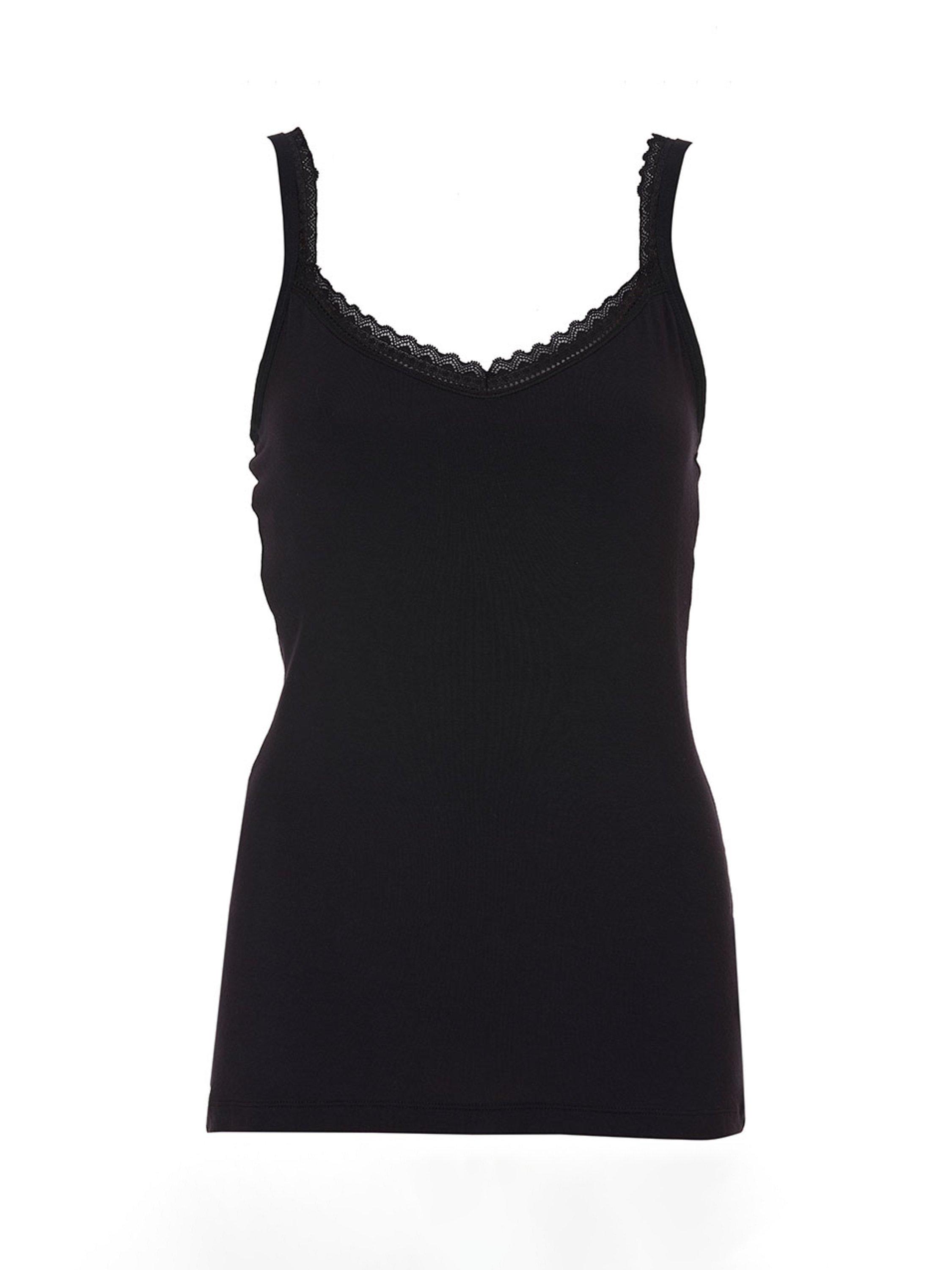 Product image 4 of 4, which shows Cyberjammies Bonnie Hidden Support Jersey Pyjama Vest, Black, 6