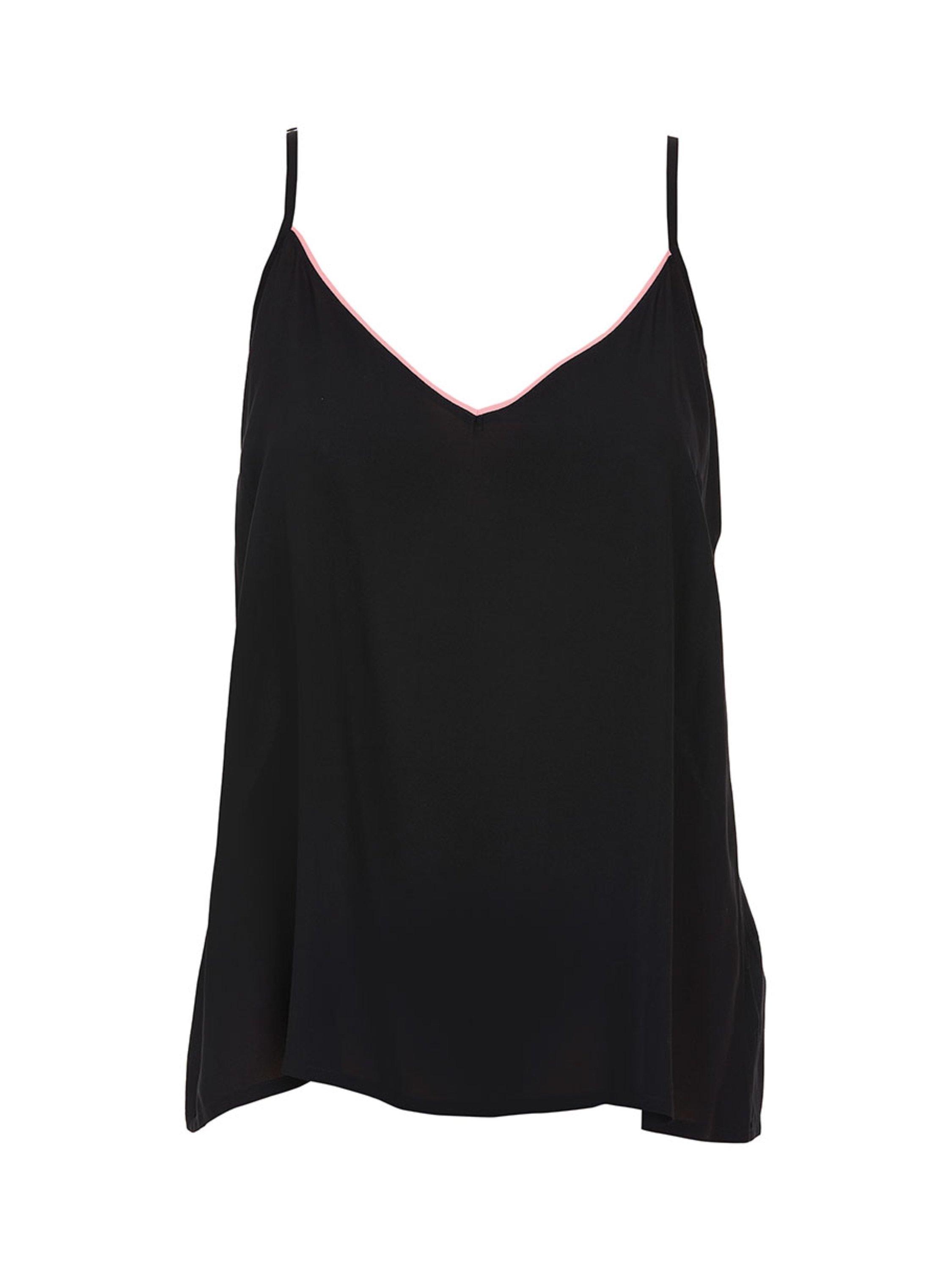 Product image 3 of 3, which shows Cyberjammies Bonnie Strappy Cami Pyjama Top, Black, 6